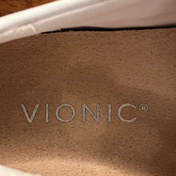 Vionic Winny White Leather Sneakers size 6.5 - Picture 5 of 6